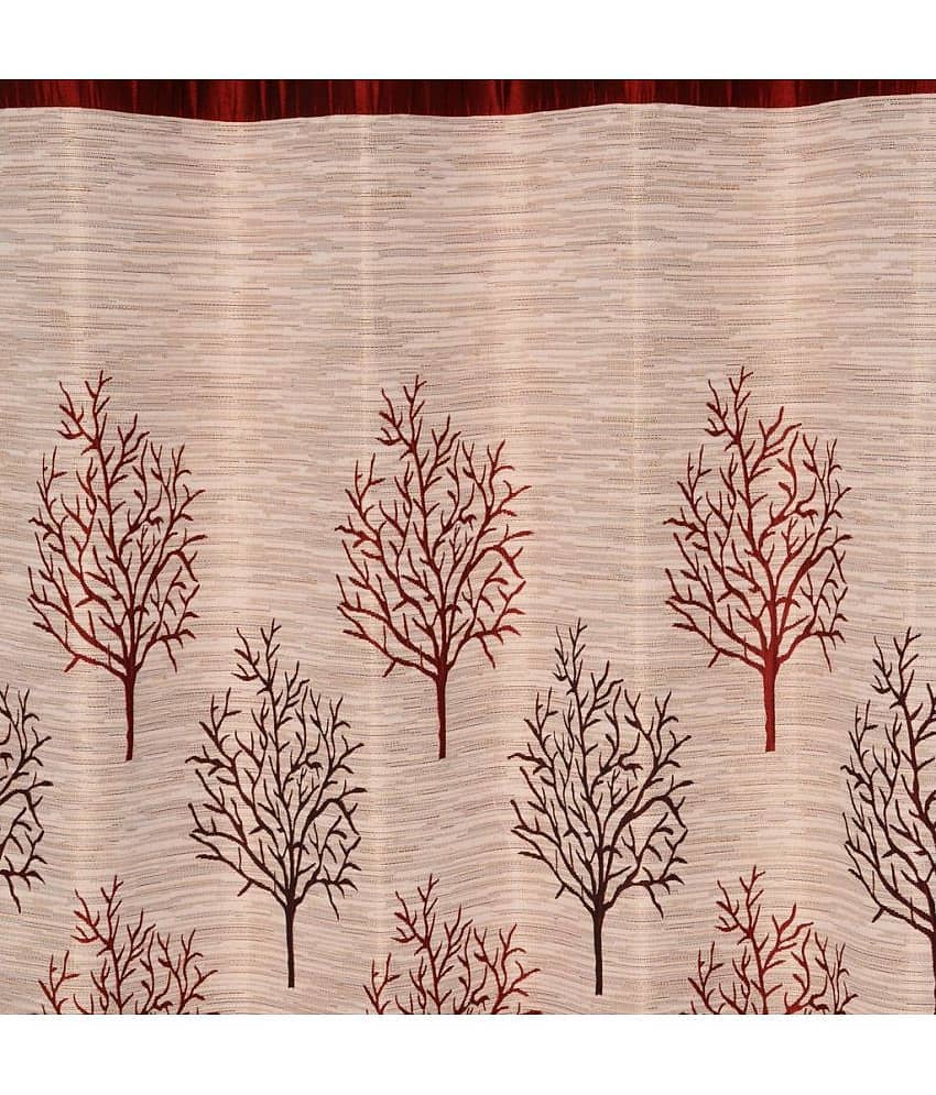 Homefab India Set of 2 Window Eyelet Curtains Jute Multi Color view 2
