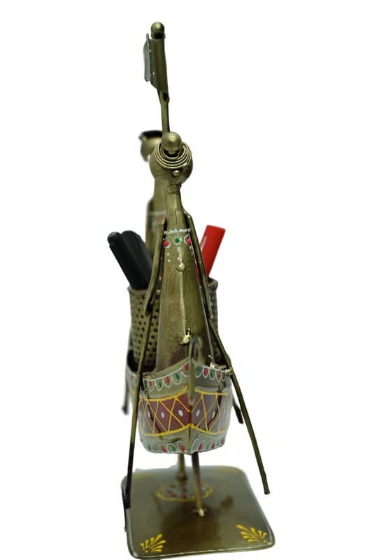 Shri Baba Art - Couple On a Boat Pen/Pencil Holder (32X8.5X30 cm Multi Colour) Pen Stand Stylish with Pen, Holder Stand Office Desk Gifts Packing Stylish Pen Stand view 2