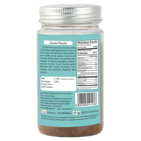 Praakritik Natural Garam Masala 100G view 2