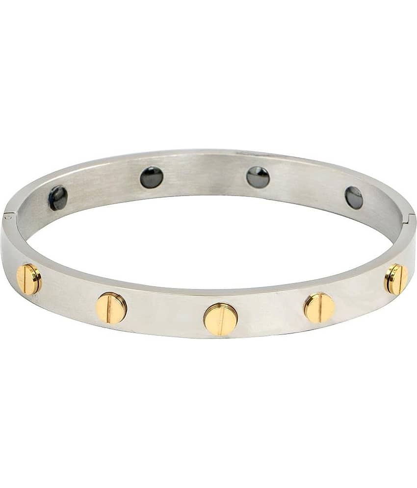 ZIVOM Silver Stainless Steel Bracelets view 2