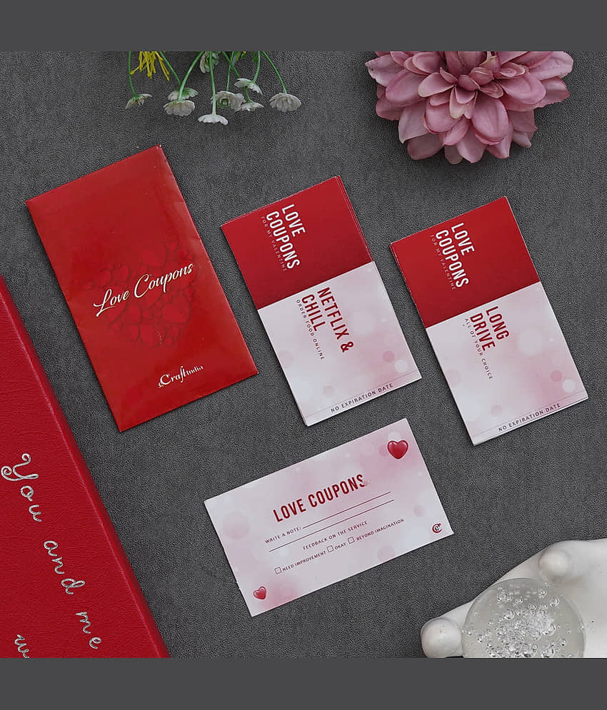 eCraftIndia Red Paper Valentine Hamper view 2