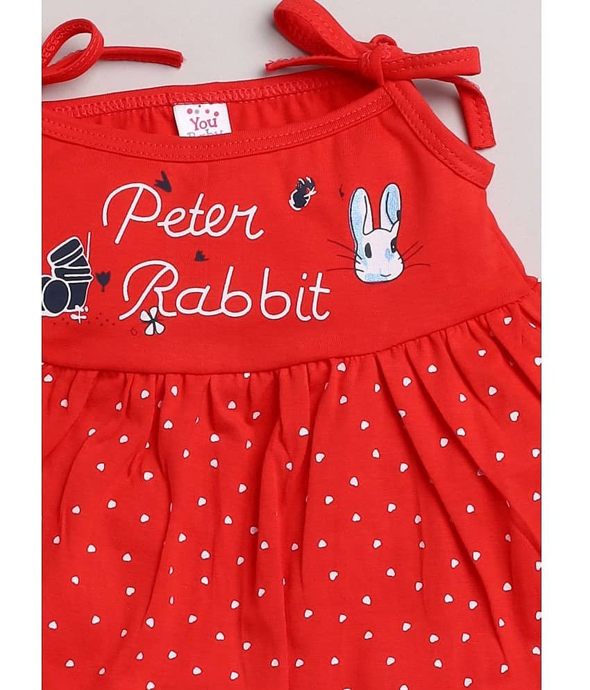 Mars Infiniti Pack of 1 Baby Girls Cotton Frock ( Pink ) view 2