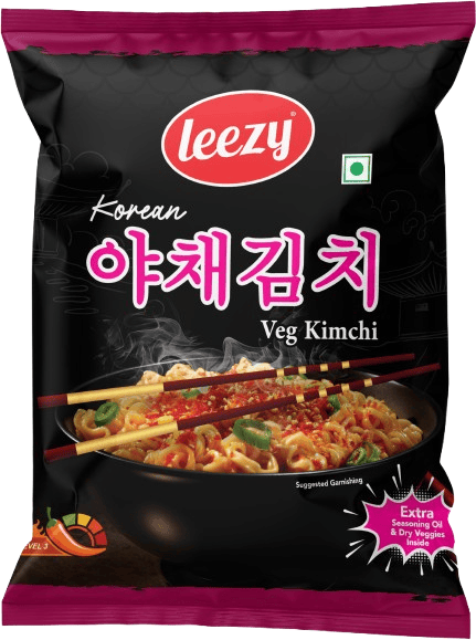 Leezy Korean Hot & Spice + Korean Kimchi combo pack of 6 pcs