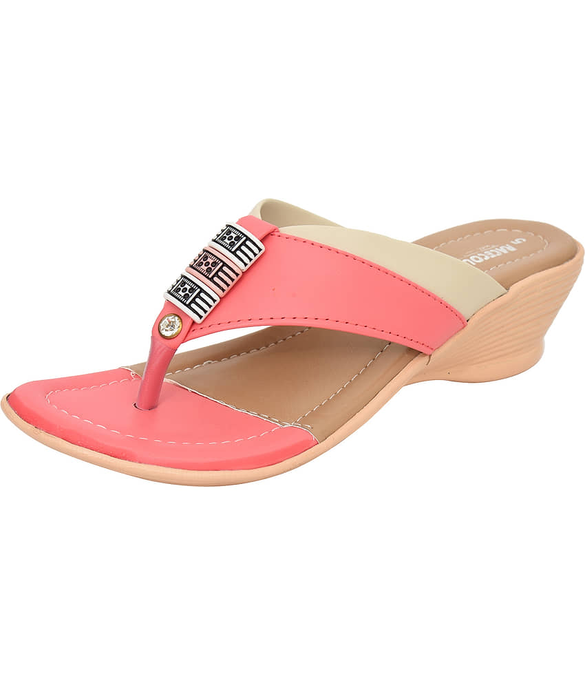 Racecourse - Pink Women's Slip On Heels view 2