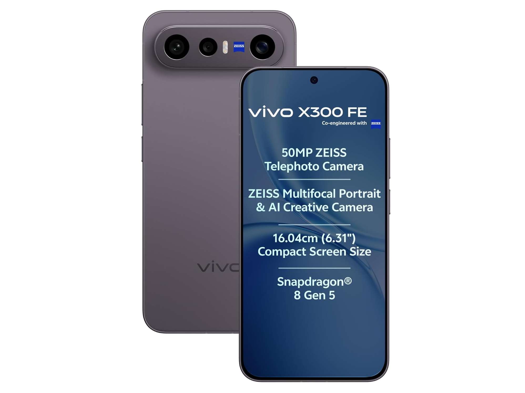 Vivo X300 FE 5G Smartphone, 12GB RAM, 512GB Storage - Noir Black view 2