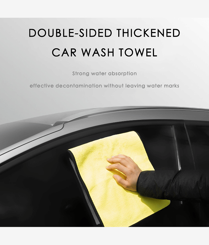KLEANSHINE Orange 500 GSM Microfiber Cloth For Automobile ( Pack of 1 ) view 2