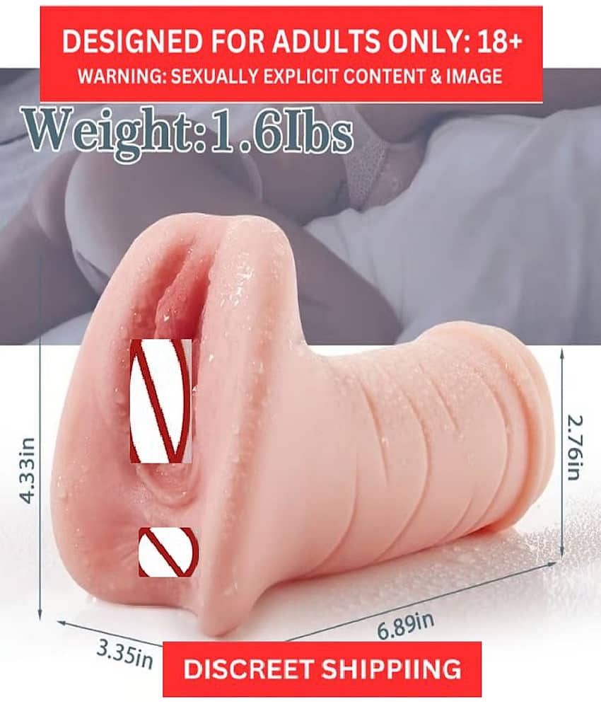 Lifelike 2 in 1 Male Masturbator Molded from Actual Woman Pocket Pussy with 3D Realistic Texture Vagina view 2
