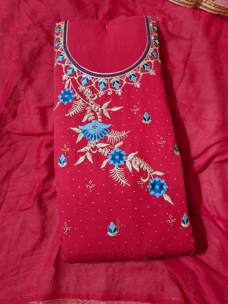 Georgette Dress Material (Unstitched Salwar Suit) view 2