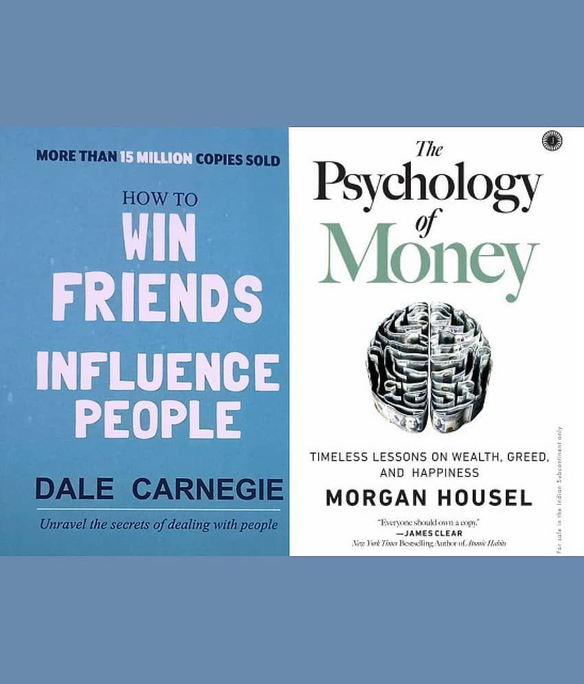 How to win friends and people + Psychology of Money (English, Paperback) view 2