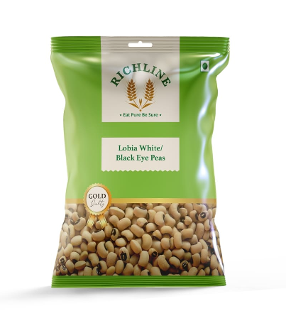 Richline Lobia White (Black Eye Peas), 1 Kg