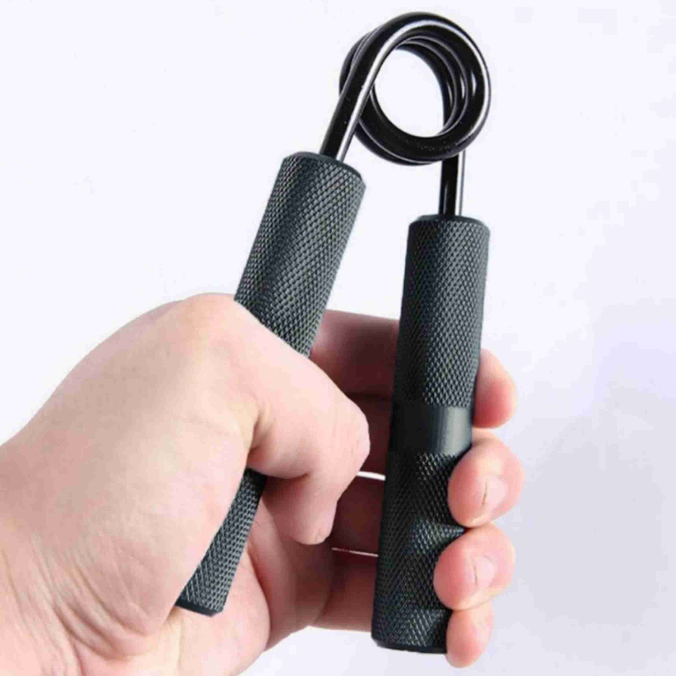 Metal Hand Gripper 200 Lbs Heavy Duty Forearm Wrist Strength Exercise Hand Grip, Fitness Grip Black (Pack of 1) Color - Black, Pattern - Solid view 2