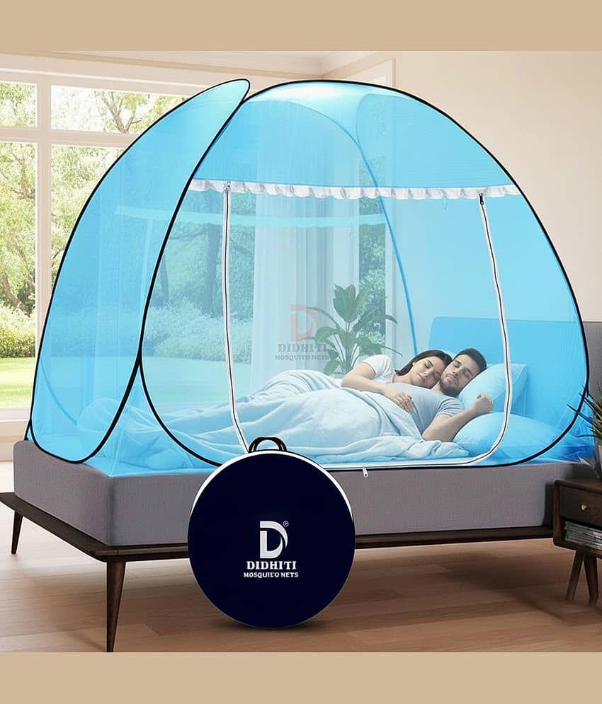didhiti - Purple Polycotton Foldable Mosquito Net ( Pack of 1 )
