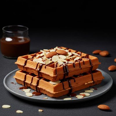 Almond Chocolate Waffle