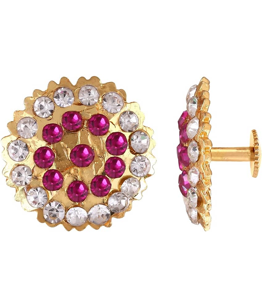 VIVASTRI Golden Drop Earrings ( Pack of 2 ) view 2
