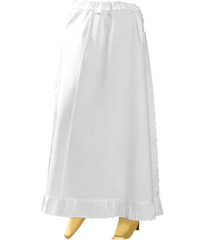 Perfect cloth store Off White Cotton Petticoat view 2