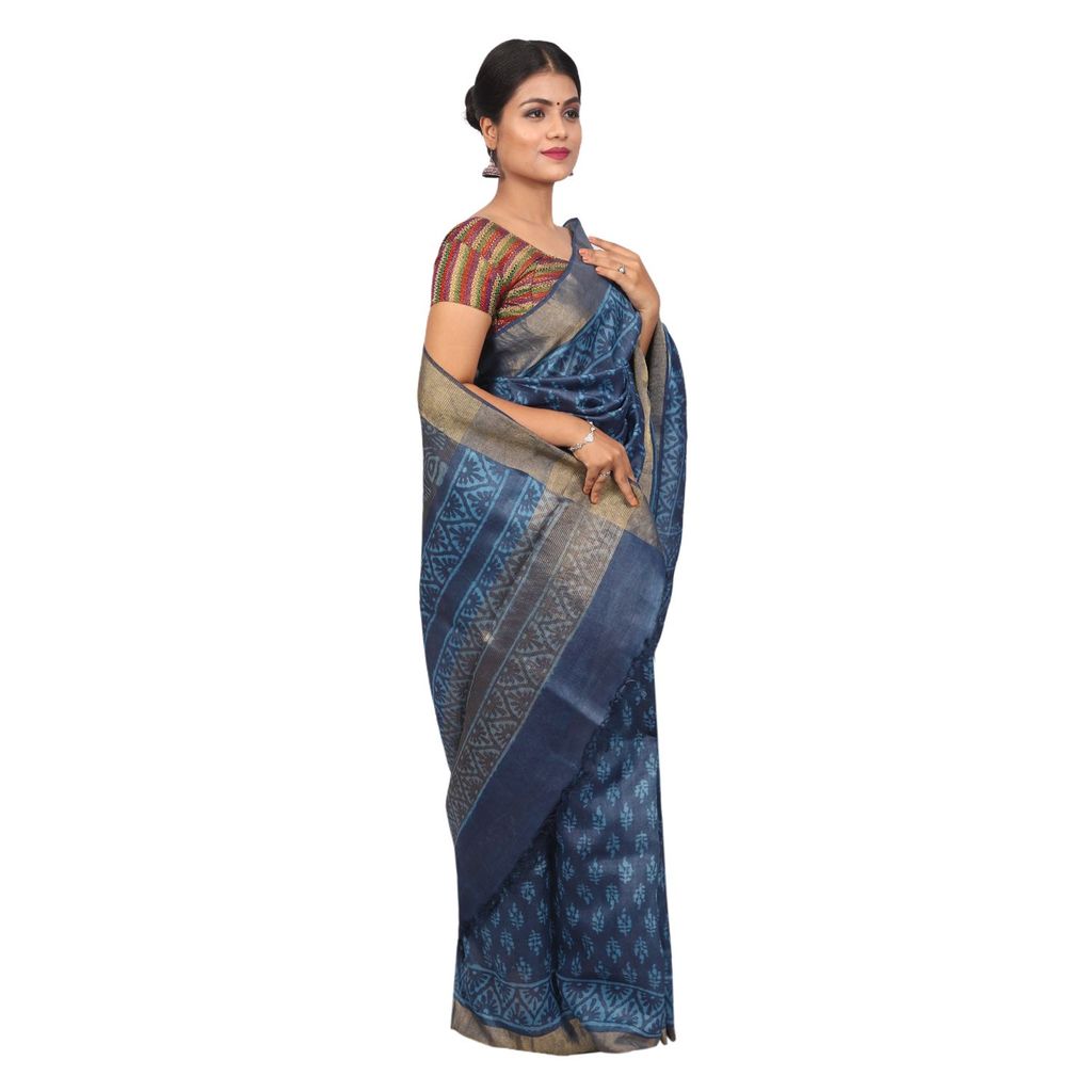 HANDLOOM KOSA SAREE WITH BLOUSE (SKU - 1ST502260221 SAREE- 239) view 2