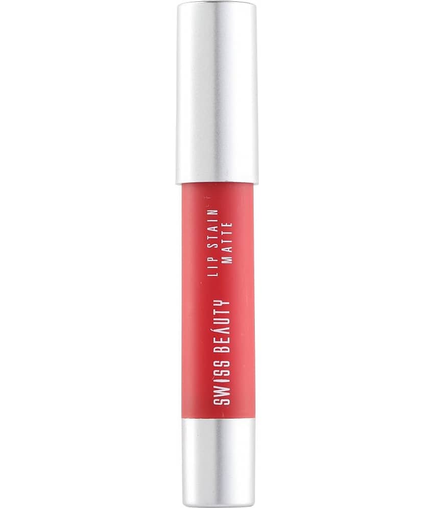 Swiss Beauty Lip Stain Matte Lipstick Lipstick (Russian Red), 3.4gm view 2