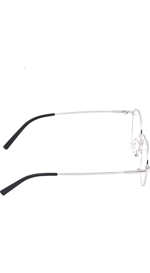 Jodykoes Elegant Looking Blu Light Protection Anti Glare Metal Round Frame Spectacle Eyeglasses Eyewear (Silver) view 2