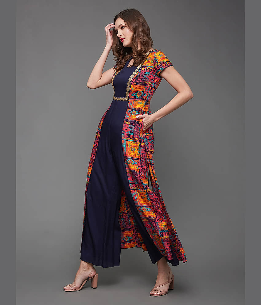 Miss Chase Multicolor Rayon Regular Fit Women's Jumpsuit ( Pack of 1 ) view 2