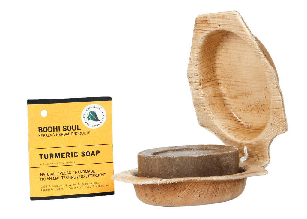 BODHISOUL Turmeric Soap | Fresh Soap with Turmeric | Skin Toning | Scar Removal |Glowing Skin | Handmade | 100 Gm