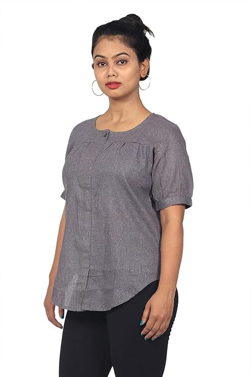 ceil Women's Cotton Regular Fit Top view 2