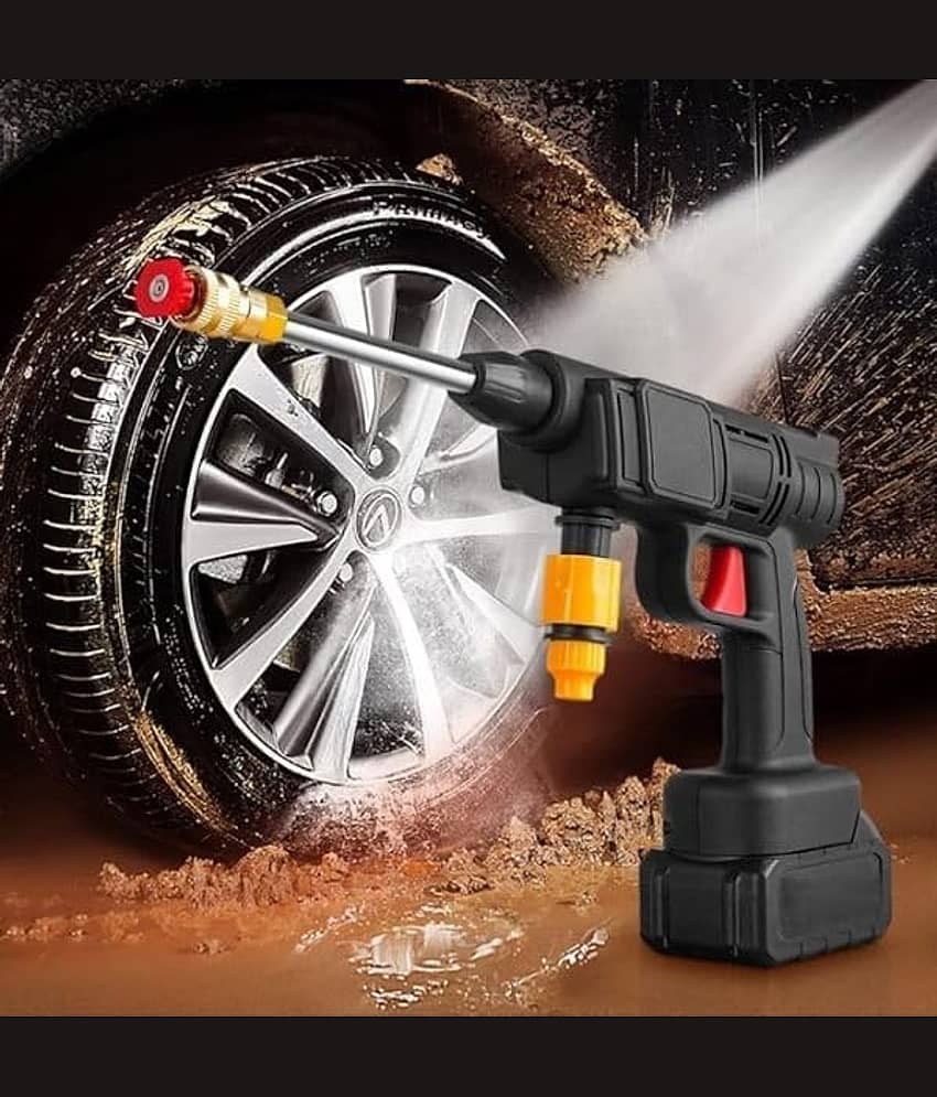 Cordless Portable Wireless Pressure Washer Gun 48V 12000mAh High Pressure Water Gun for Car Wash and Bike Cleaning with Adjustable Nozzle view 2