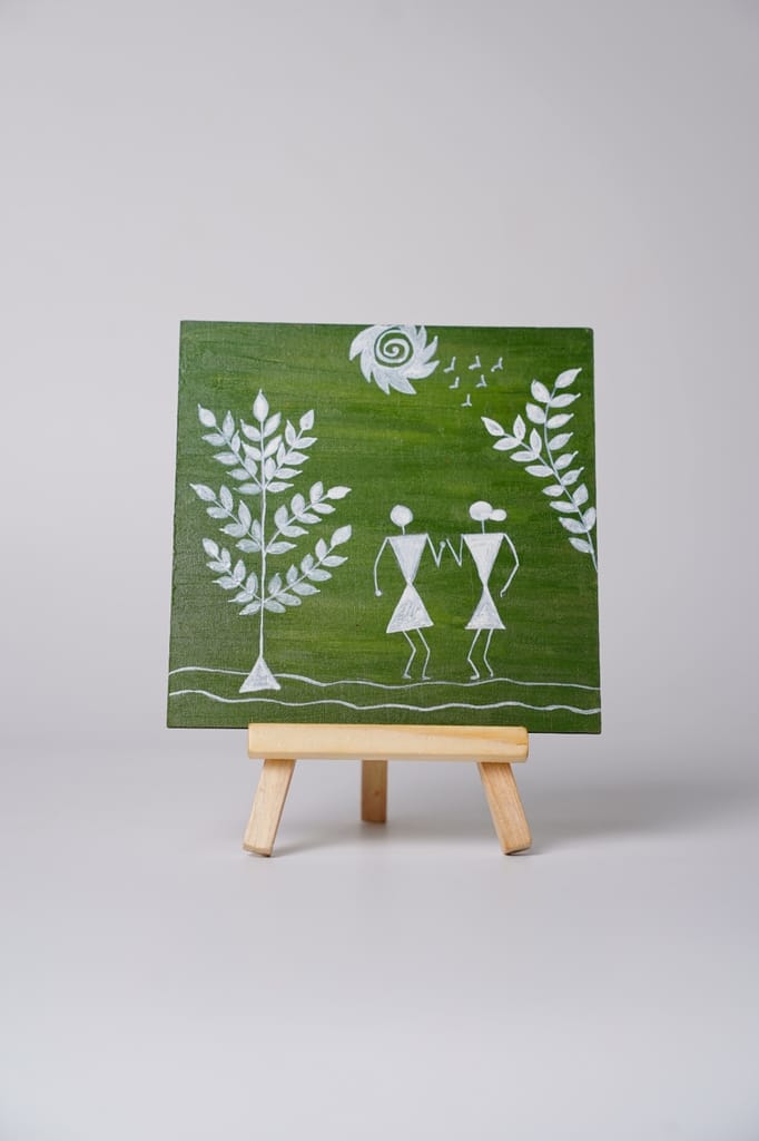 Canvase Warli Art, A Traditional Folk Painting view 2