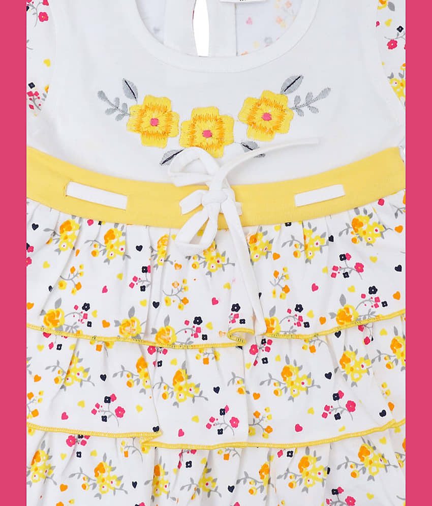 NammaBaby Pack of 1 Baby Girls Cotton Blend Frock ( Yellow ) view 2