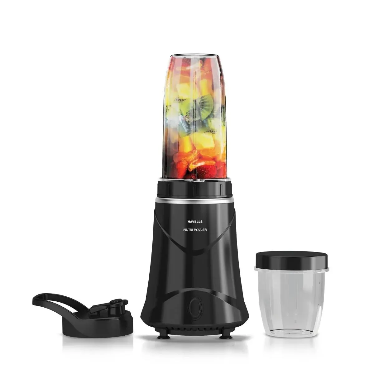 Havells Nutri Power Blender 350 W Mixer Grinder| 1 Speed Switch| Leak Free Sipper Lid (Black)