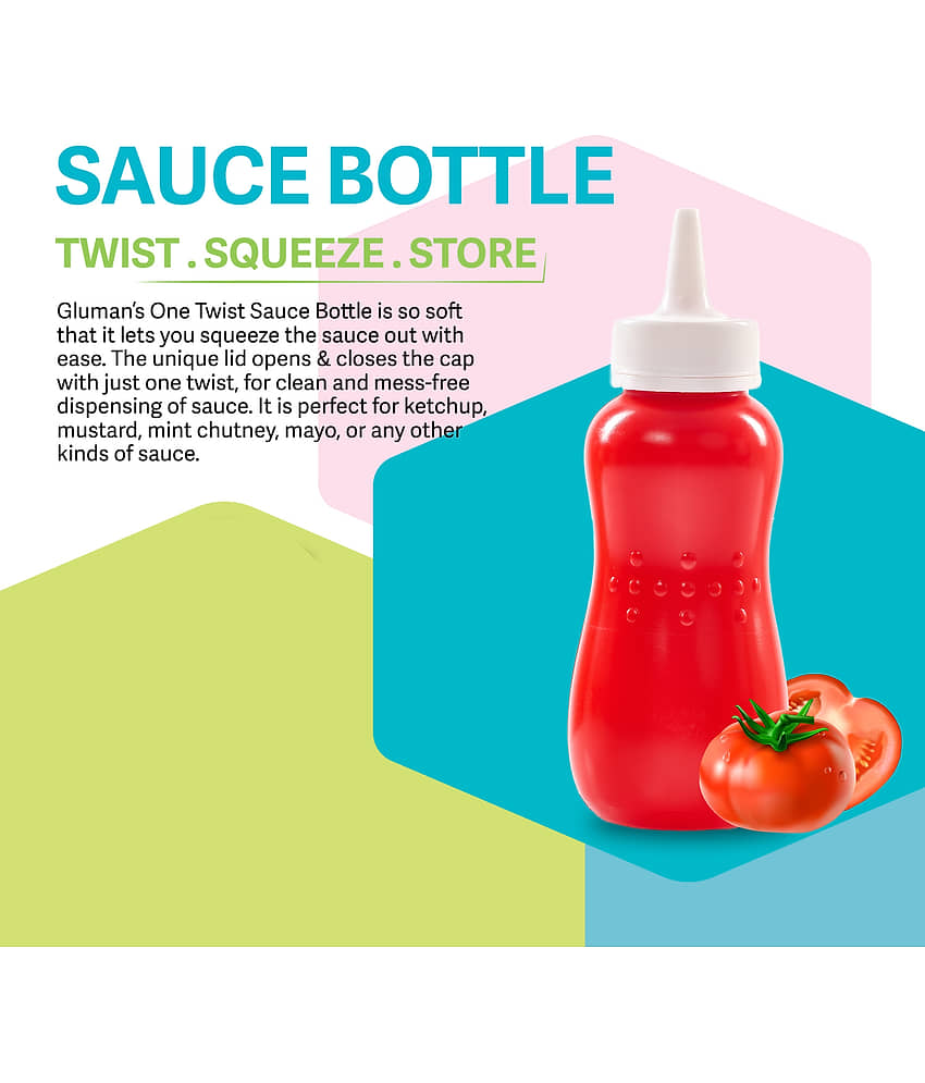 Generic Plastic Squeeze Bottle for Ketchup Honey Sauce Dispenser Bottle 750ml each, White, (2U) view 2