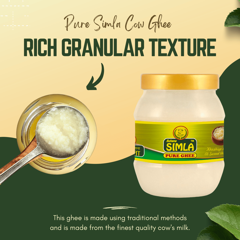Suhana Simla Pure Buffalo Ghee 1L Jar (Pack of 4) view 2