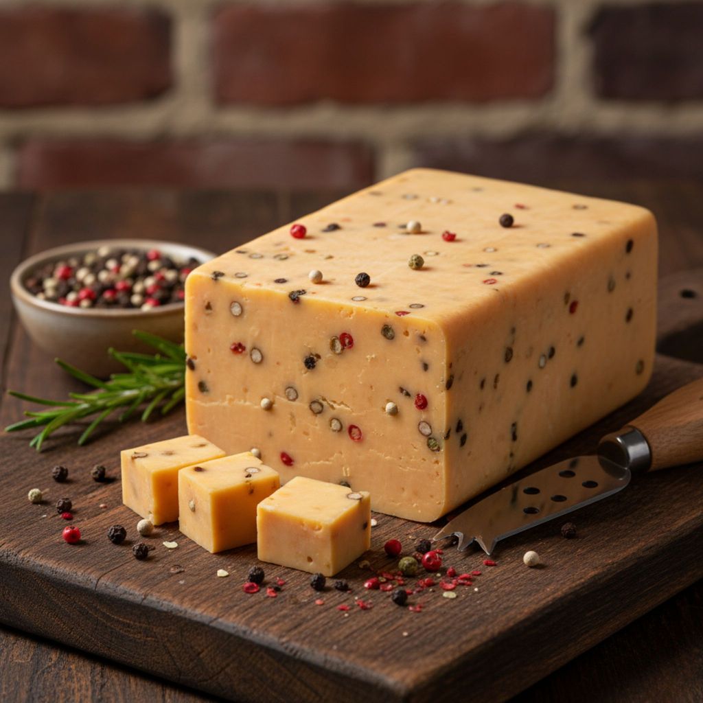 Mishti Gourmet Natural Pepper Cheddar 200g view 2