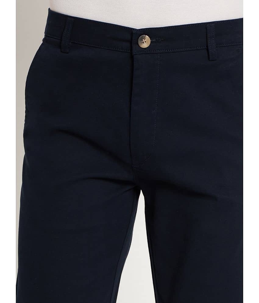 RAGZO Navy Blue Slim Chinos ( Pack of 1 ) view 2