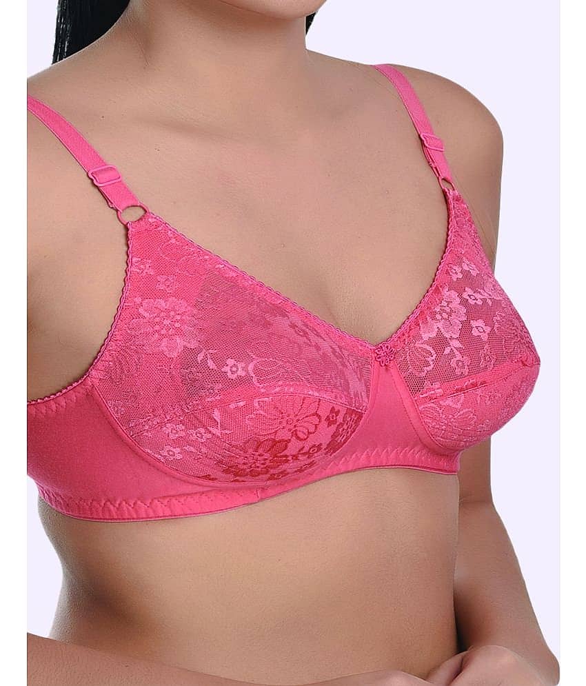 LadySoft Cotton Blend Non Padded Women's Everyday Bra ( Burgundy ) Nancy Bra view 2