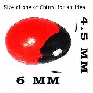 Natural Rakt Gunja Mantra Siddha Laal Chirmi Red Gunja Seeds for Lakshmi Upasna Sadhna Gurivinta Seeds 51 Pcs view 2