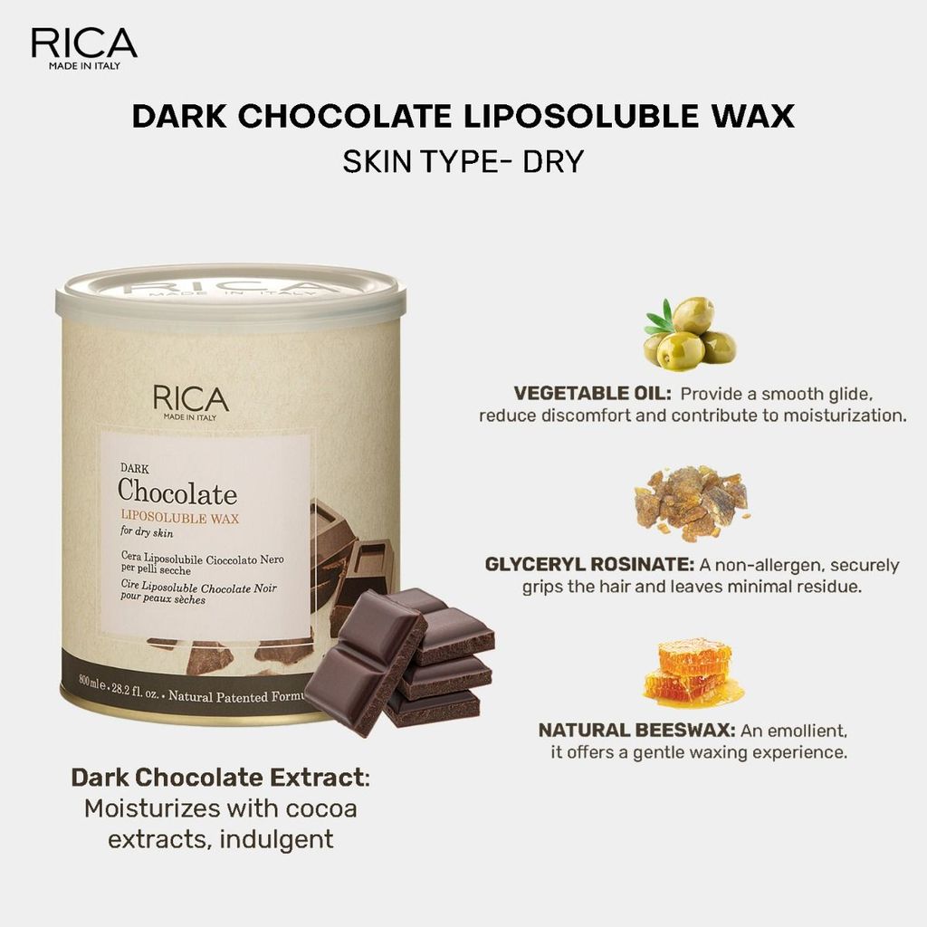 Rica Dark Chocolate Wax (800 ml) view 2
