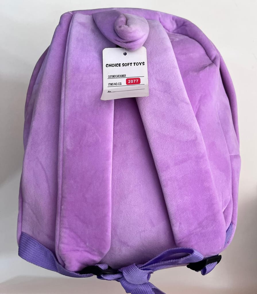 Purple Unicorn Plush Backpack for Kids view 2