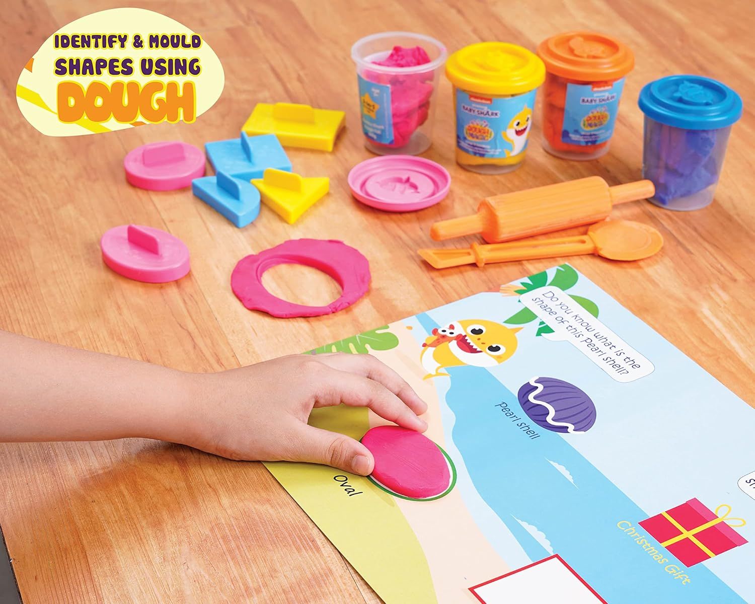 Dough Magic Baby Shark Spot and Shape Activity Set view 2