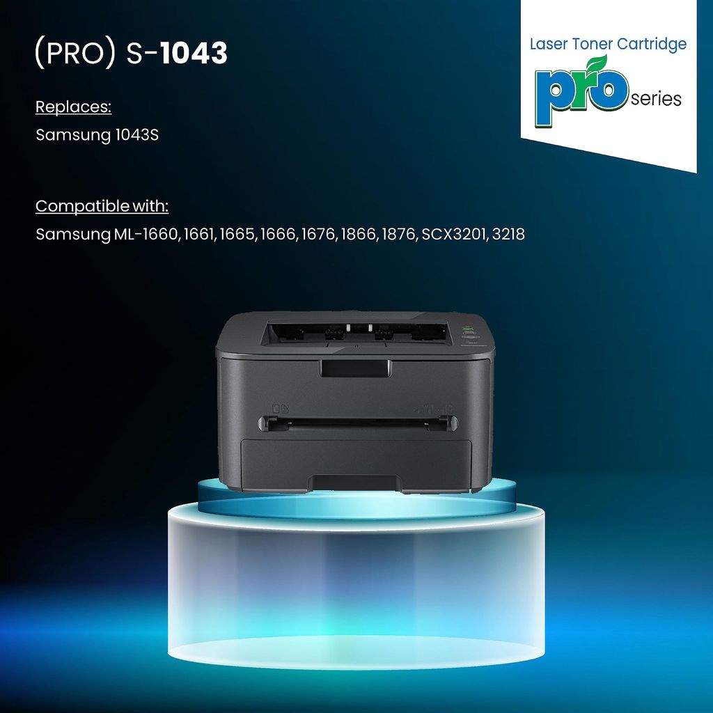 ProDot (PRO S-1043 Laser Toner Cartridge for Samsung 1043s Compatible with Samsung ML-1660, 1661, 1665, 1666, 1676, 1866, 1876, SCX3201, 3218 view 2