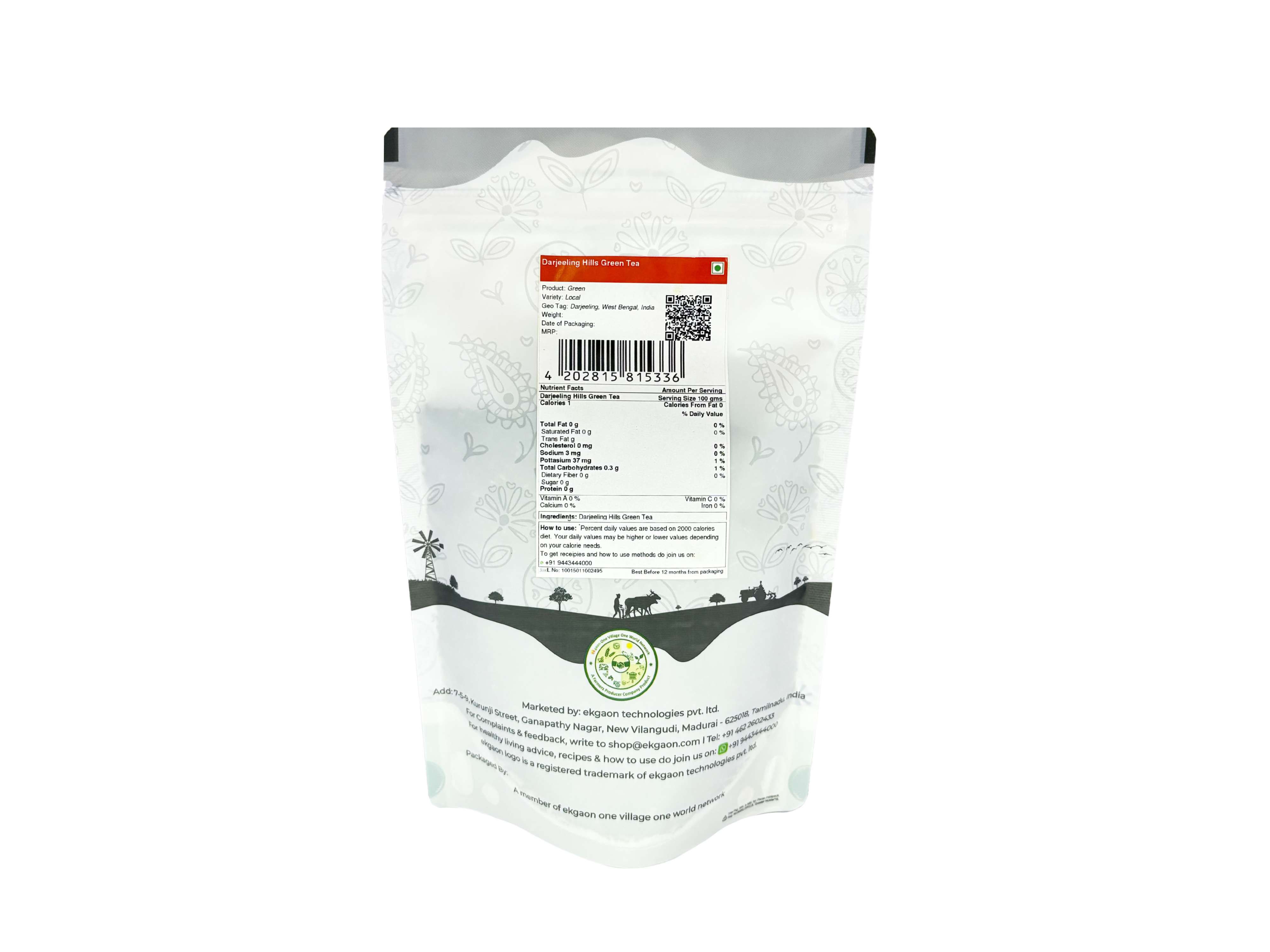 Ekgaon Darjeeling Hills Green Tea (50g) view 2