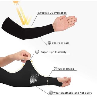 UV Sun Protection Arm Sleeves for Men Women Multicolor pack of 2 view 2