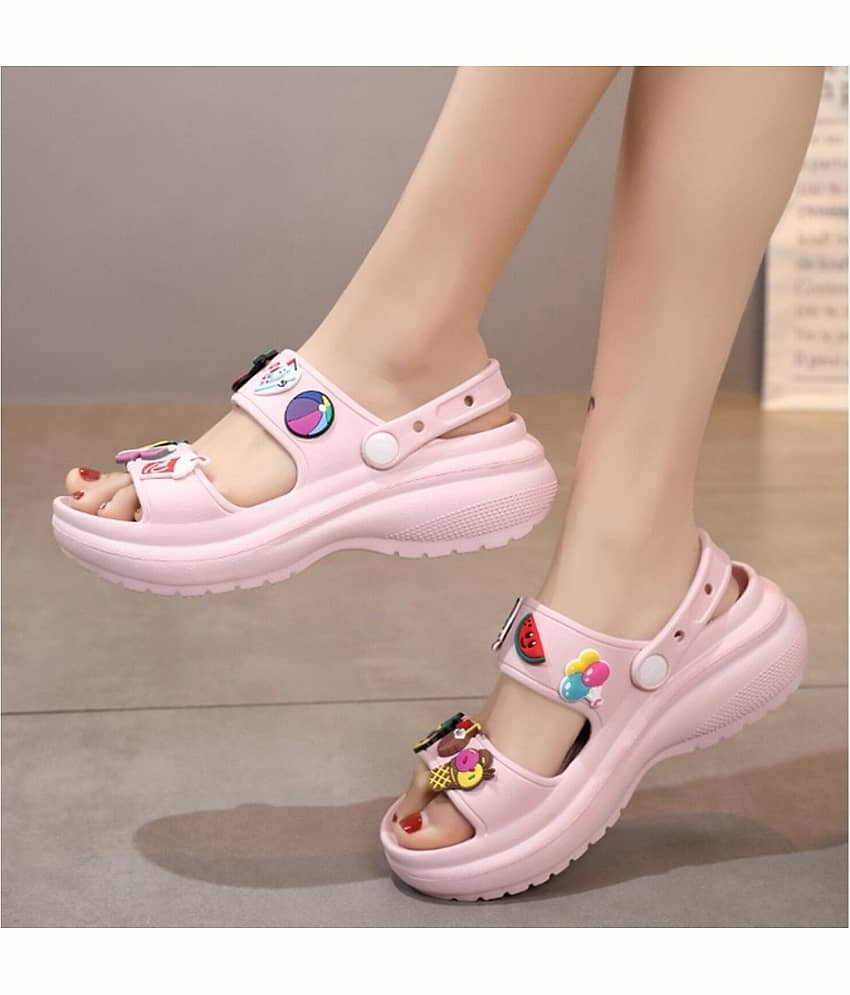 Monoction Pink Women's Slide view 2