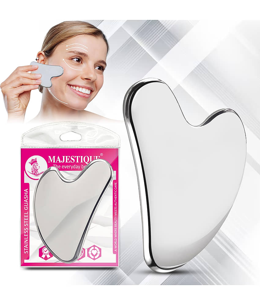 MAJESTIQUE Steel Gua Sha Facial Massager Anti Aging Skin Tightening Tool