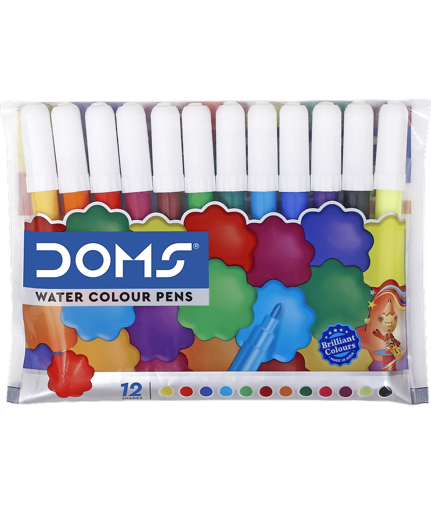 Doms Water Colour Pens 12 Shades Mini ( Pack Of 20 ) view 2
