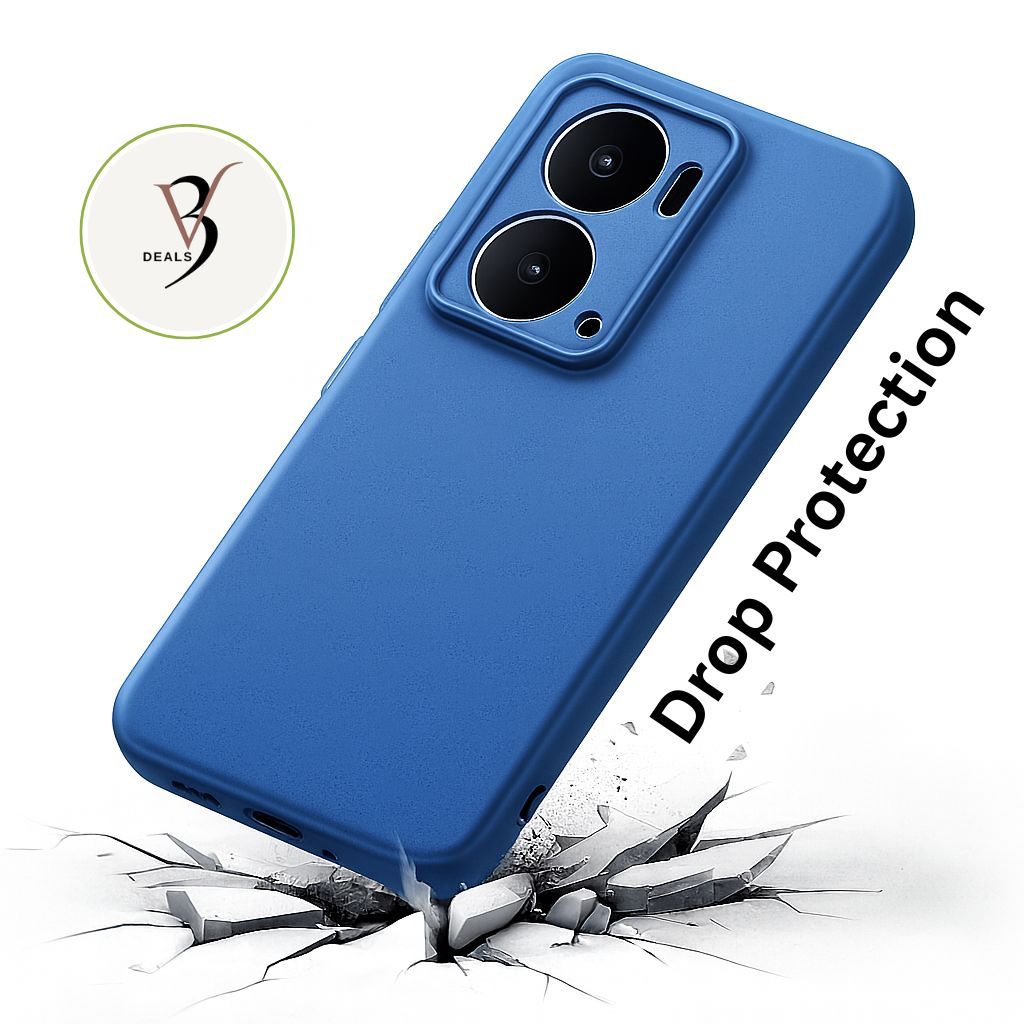 V3Deals Realme P3 5G Back Cover | Shockproof Matte Silicone Case | Camera Bump Protection | Soft Rubberised Slim Mobile Cover for Realme P3 view 2