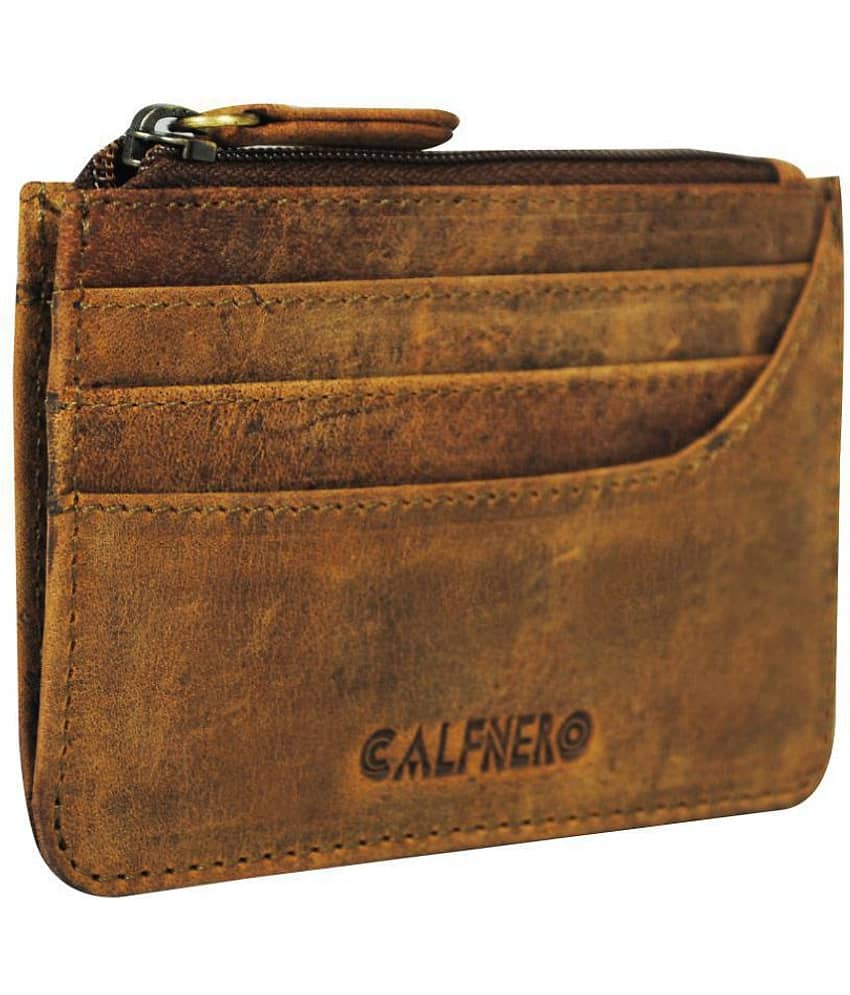 Calfnero Genuine Leather Card Case wallet view 2