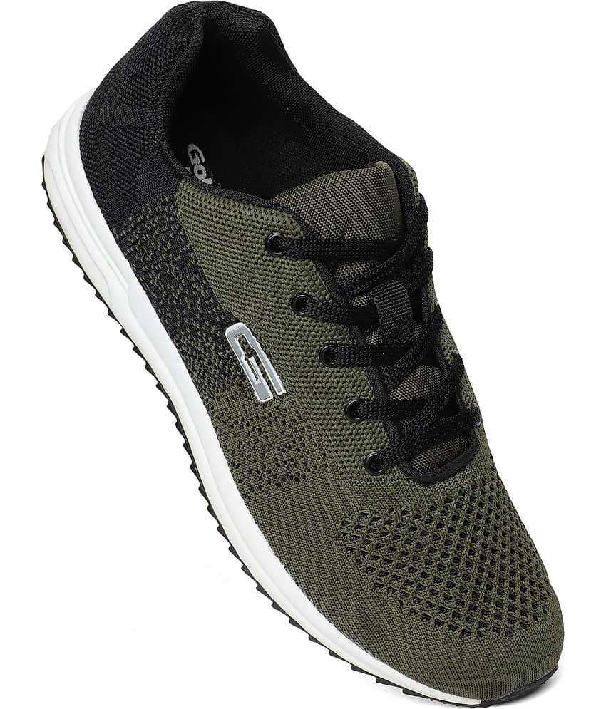 GOLDSTAR Olive Men's Sports Running Shoes view 2