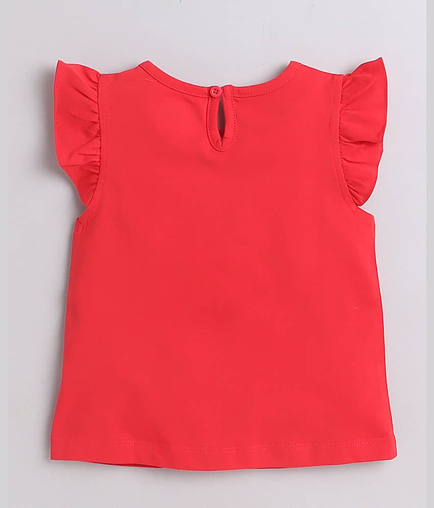 BUMZEE Pack of 2 Baby Girls Cotton T-Shirt ( Pink ) view 2