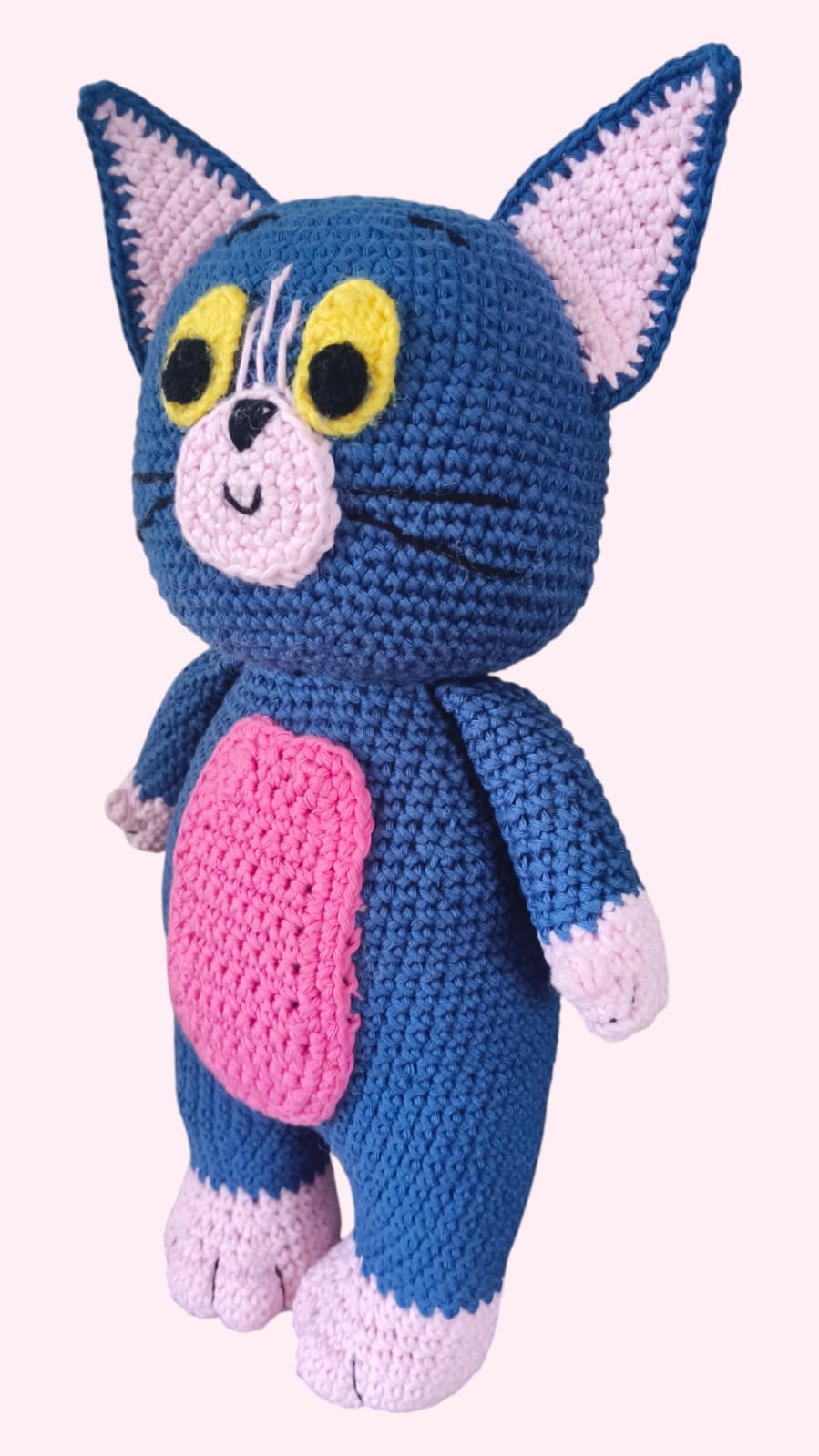 Tom The Cat Stuffed Crochet Toy view 2