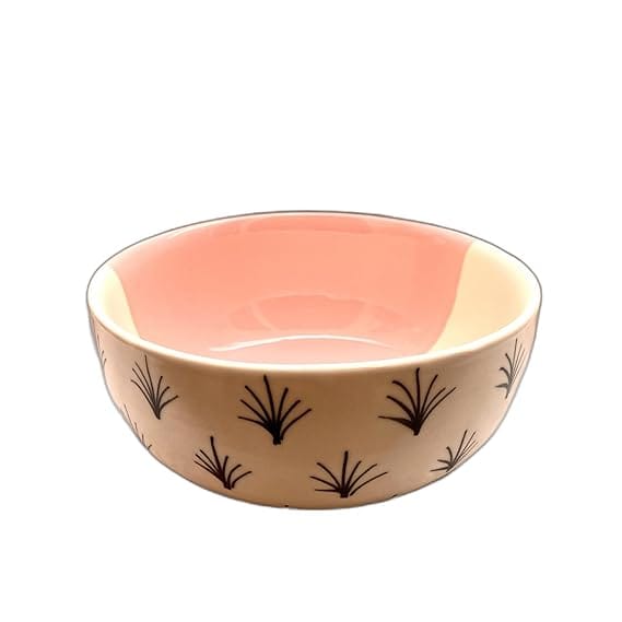 STOREPEDIA Ceramic Serving Bowl, Vegetable Bowls, Salad, Mixing, Cereal, Candy, Decorative, Pasta, Storage Bowl, Microwave Dishwasher Safe, Different Size (1000,800,600,400 ml) 4 Units view 2